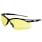 Jackson Safety Safety Glasses, Anti-Scratch, Amber Lens, Black Frame, Half-Frame 50002 - alternate 1